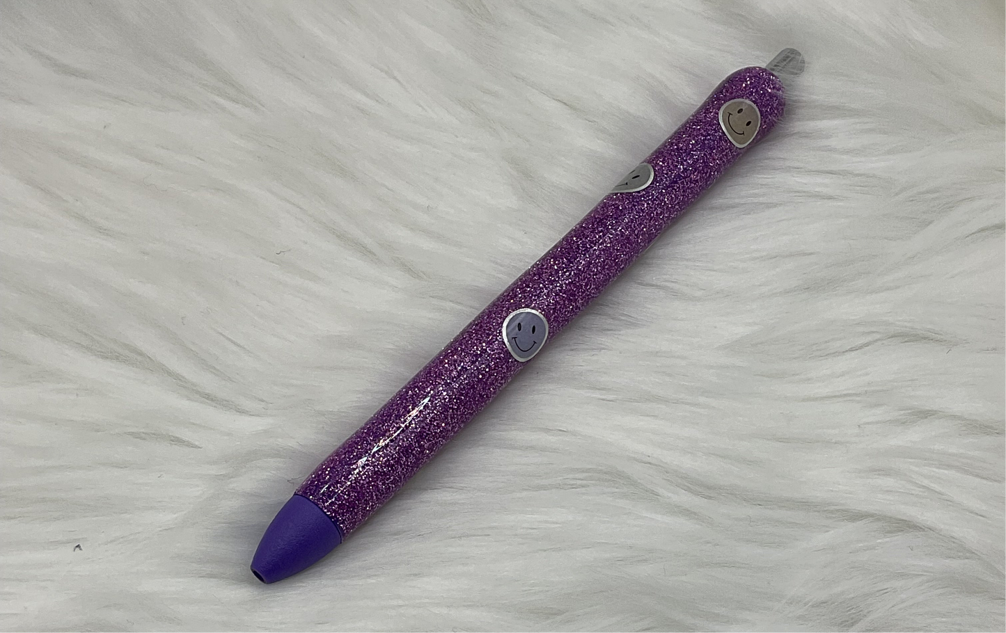 Smiley Glittered Pen