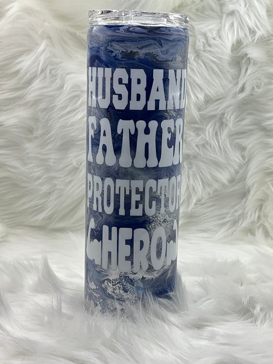 “Husband, Hero" 30oz Tumbler