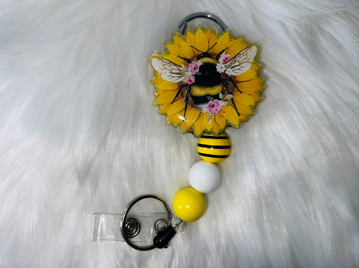 "Flower Bee" Badge Reel