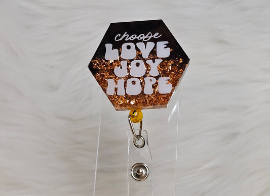 "Choose Love, Joy, Hope" Badge Reel