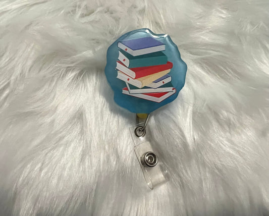 School Books Badge Reel