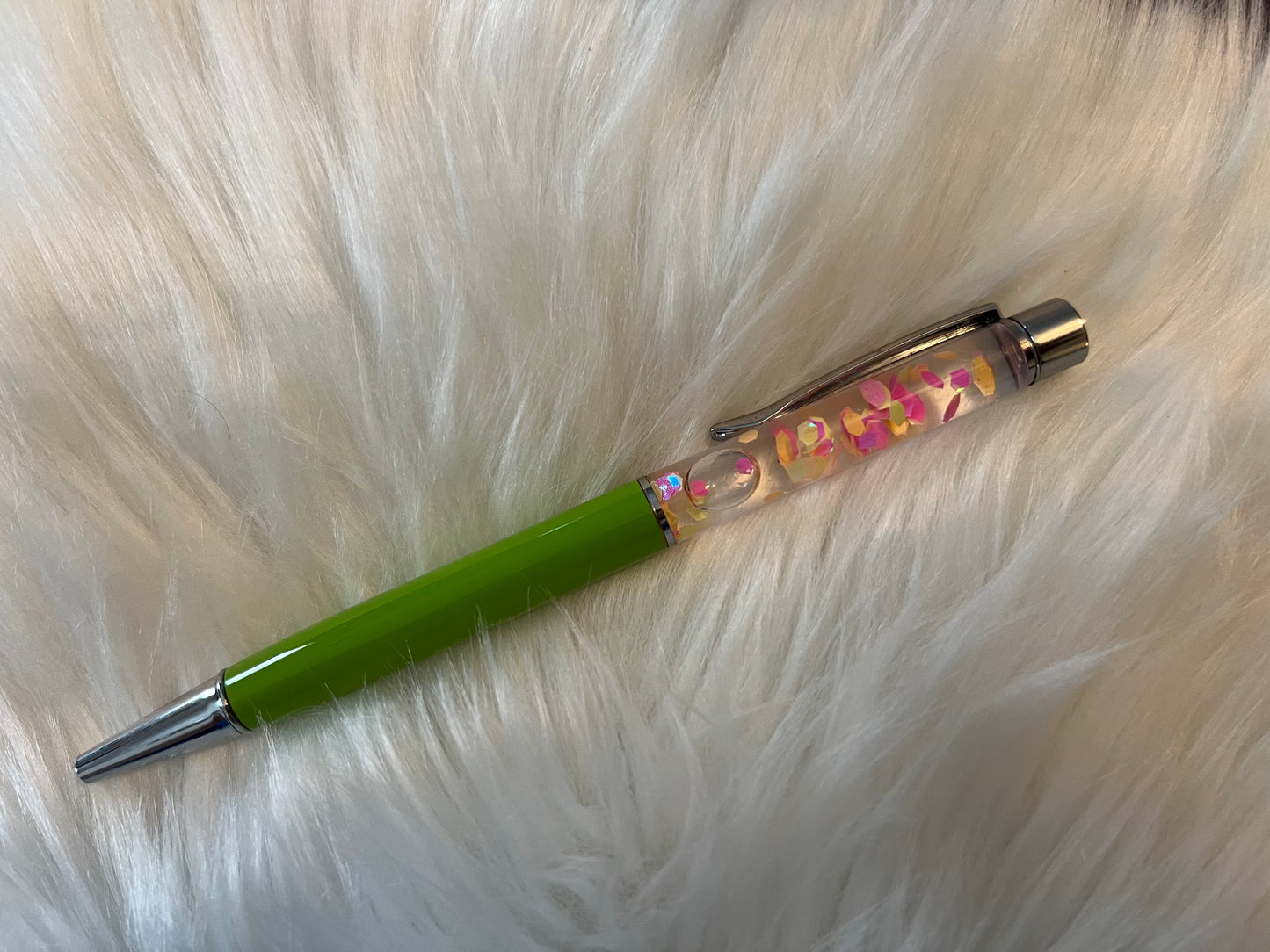 Green Snow-Globe Pen