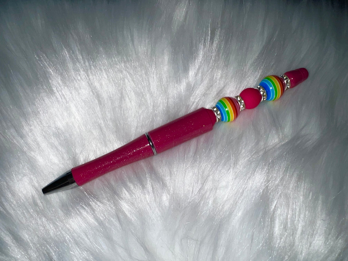 Purple Beaded Pen